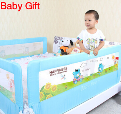 baby gift嬰兒童床護(hù)欄防撞欄床圍欄可折疊嬰兒防護(hù)欄