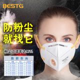 BESTG倍仕佳9521V防護(hù)口罩呼吸閥N95防霧霾防塵透氣