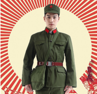 紅衛(wèi)兵65老軍裝攝影軍裝紅軍解放服裝演出服文革服