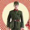 紅衛(wèi)兵65老軍裝攝影軍裝紅軍解放服裝演出服文革服