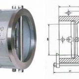 蝶形止回閥H76H 對(duì)夾式蝶形止回閥