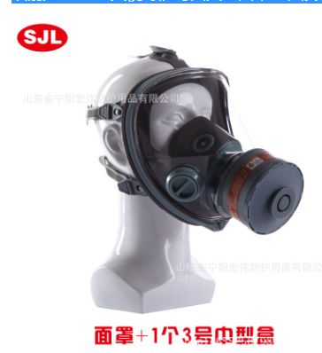 雙箭龍SJL700大視野防毒面具全面罩活性炭噴漆農(nóng)藥實驗室化工裝修