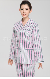 純棉病號(hào)服 長袖套裝 男女病員服老人護(hù)理服病人服 住院