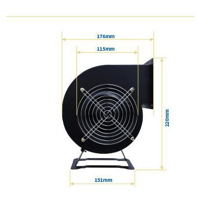 林秀/LNXIUCH離心風機多翼式工頻口罩風機400W220V小型氣模拱門鼓風抽風機強力靜音工業(yè)220v380v廠家