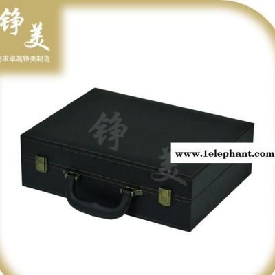 交房鑰匙盒 皮質(zhì)工具箱 家用電器工具方件收納盒