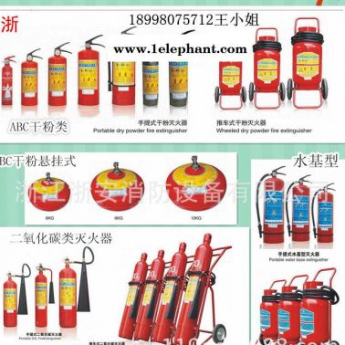 **各種規(guī)格干粉滅火器 浙安30KG推車式滅火器