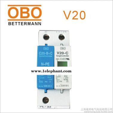 OBO防雷器V20-C/2-AS單相帶聲光報(bào)警浪涌保護(hù)器