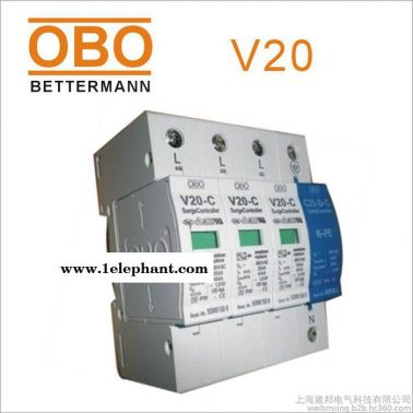 OBO防雷器OBO帶聲光報(bào)警浪涌保護(hù)器V20-C/4-280V-AS避雷器