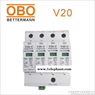 OBO避雷器V20-C/3-280V電源防雷器OBO三相四線3P浪涌保護(hù)器