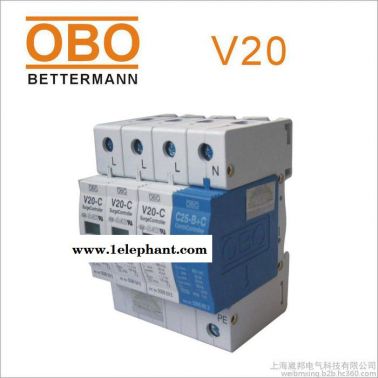 OBO原裝防雷器V20-C/3-320V-FS帶遙信浪涌保護器