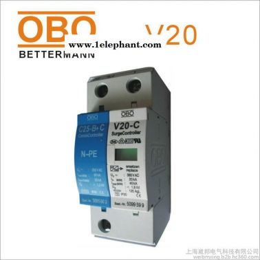 OBO浪涌保護(hù)器V20-C/1+NPE-280V-FS可遠(yuǎn)程控制OBO防雷器