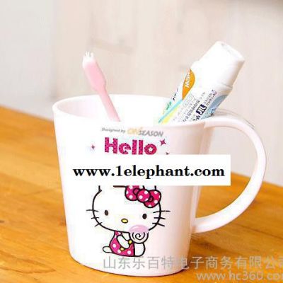 韓國進(jìn)口hello kitty杯 凱蒂貓洗漱杯 漱口杯牙杯 水杯