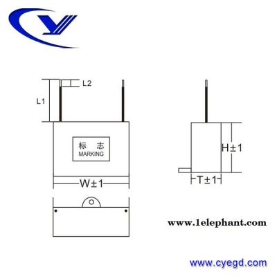 純?cè)础緩S家批發(fā)】浪涌消除器 安檢儀電容器定制 MCR-P 0.22uF+220R 2W 250V