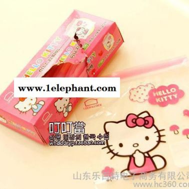 韓國進(jìn)口 Hello Kitty 保鮮袋密封袋密實(shí)袋食品袋  KT210