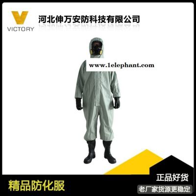 輕型防化服化學(xué)品半封閉外置防毒面具型 b級(jí)防護(hù)服 伸萬(wàn)FHIB