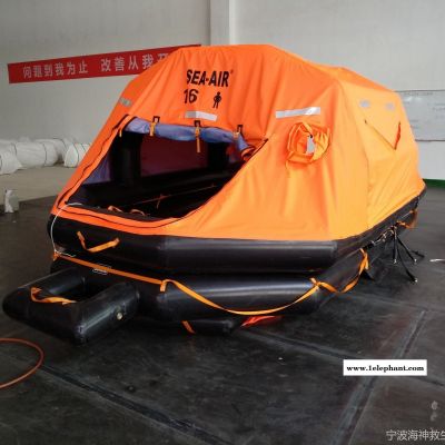 工廠提供自扶正救生筏ASR-20人 SEA-AIR海神牌拋投自扶正救生筏