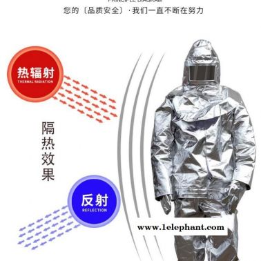 錦程JC-BH01連體隔熱服鋁箔復(fù)合布冶金廠(chǎng)用