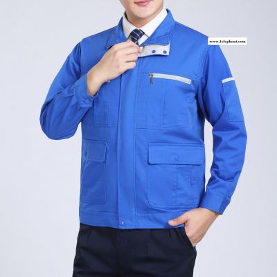 詠浩服飾定做夏季工作服廠家  短袖純棉勞保 工廠車間服 夏季工作服廠家, 海量現(xiàn)貨可定制