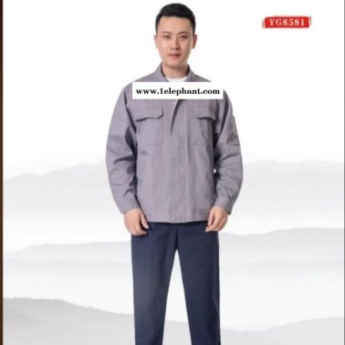 廠家直銷：冬白嘁，夏裝工作服坑鱼，全棉加厚工作服（8581）