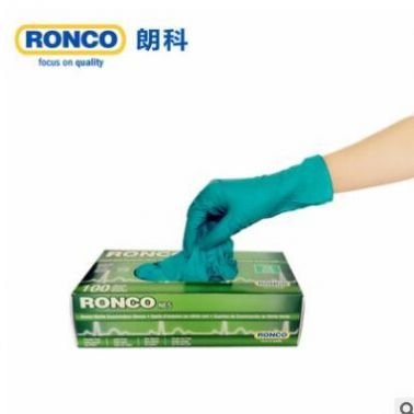 RONCO朗科一次性丁腈手套加厚耐用耐磨食品科研工業(yè)勞保防護手套