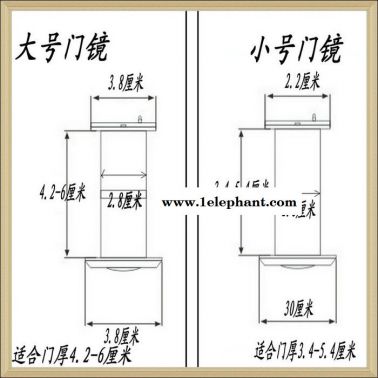 順輝五金純銅高清光學(xué)廣角貓眼門鏡防盜門管徑16/28帶蓋 熱