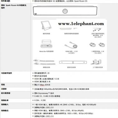 思科Cisco Room Kit高清遠程視頻會議終端智能設(shè)備攝像頭可語音跟蹤自動取景